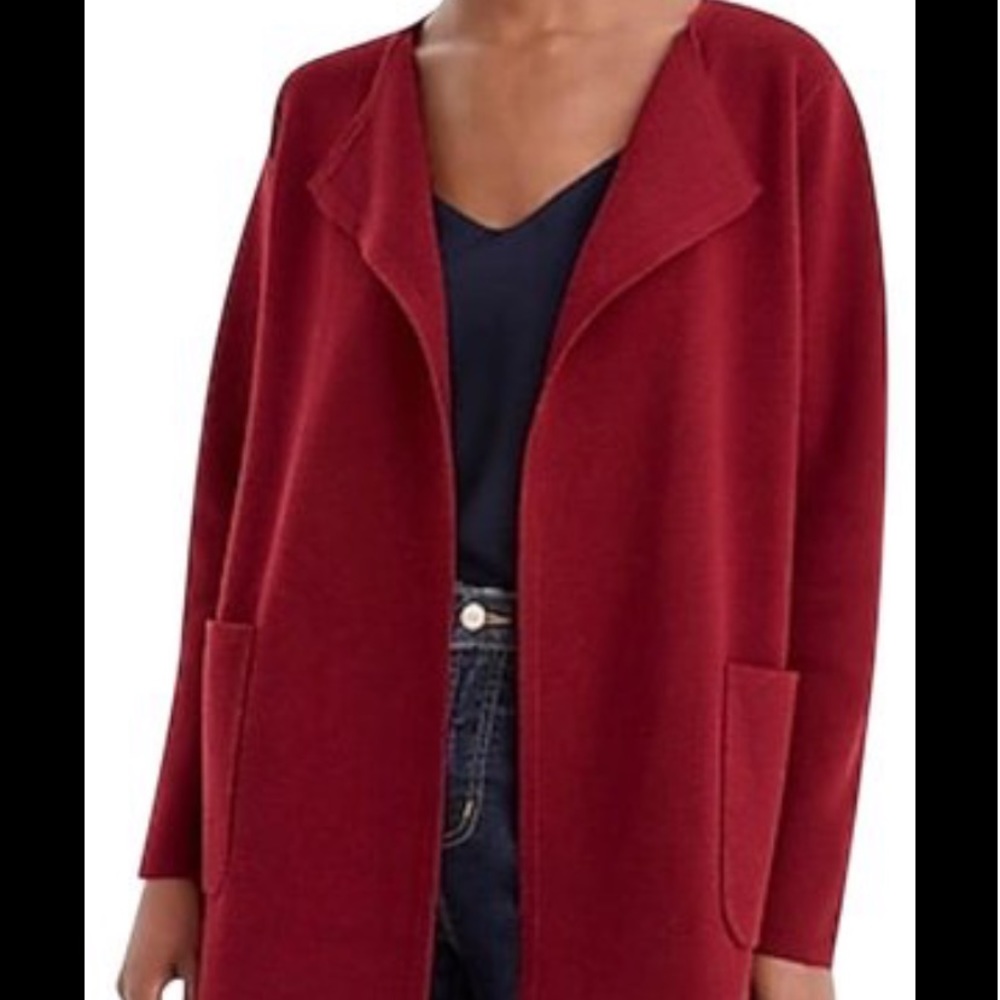 Jcrew Juliette Collarless Sweater Blazer